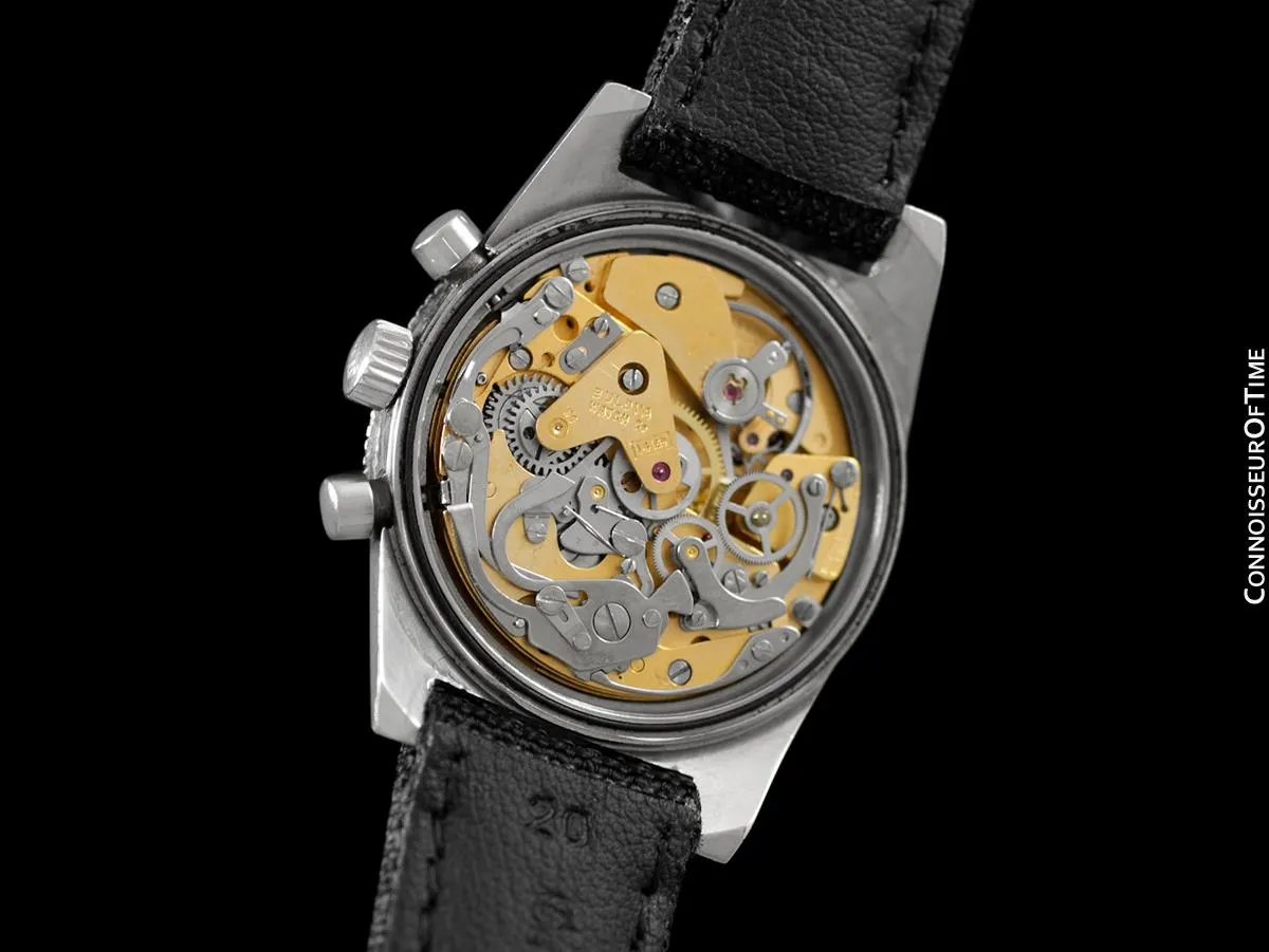 1970 Bulova Deep Sea 666 ft. Divers Vintage Mens Ghost Coke Bezel Chronograph Watch - Stainless Steel
