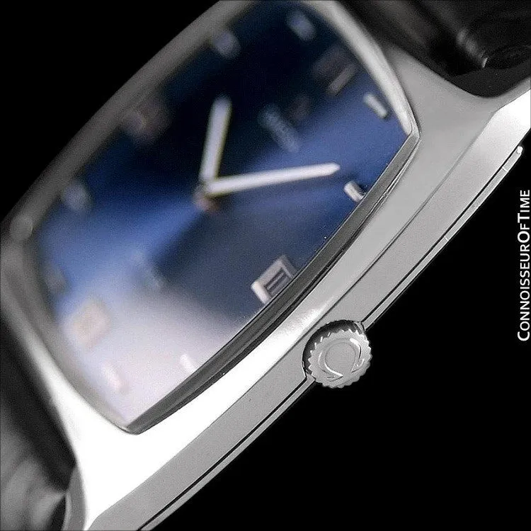 1970 Omega De Ville Full Size Mens Retro Ultra Thin TV Watch - Stainless Steel