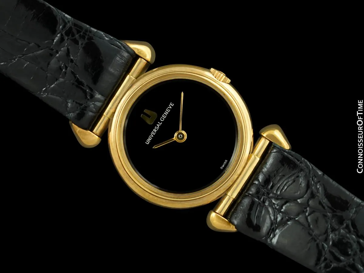 1970's Universal Geneve Vintage 18K Gold Plated & Stainless Steel Watch - *Owned & Worn By Jerry Lewis*