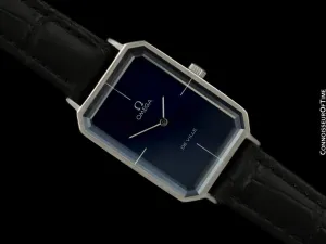 1973 Omega De Ville Mens "Emerald" Modern Watch By Andrew Grima - Stainless Steel