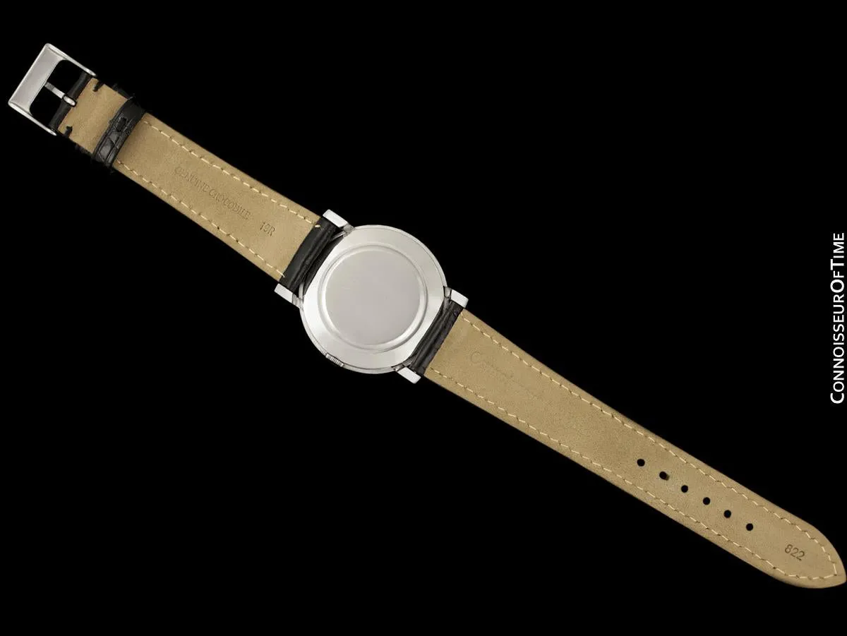 1974 Rolex Precision Vintage Mens Ref. 3411 Dress Watch - Stainless Steel & Diamonds