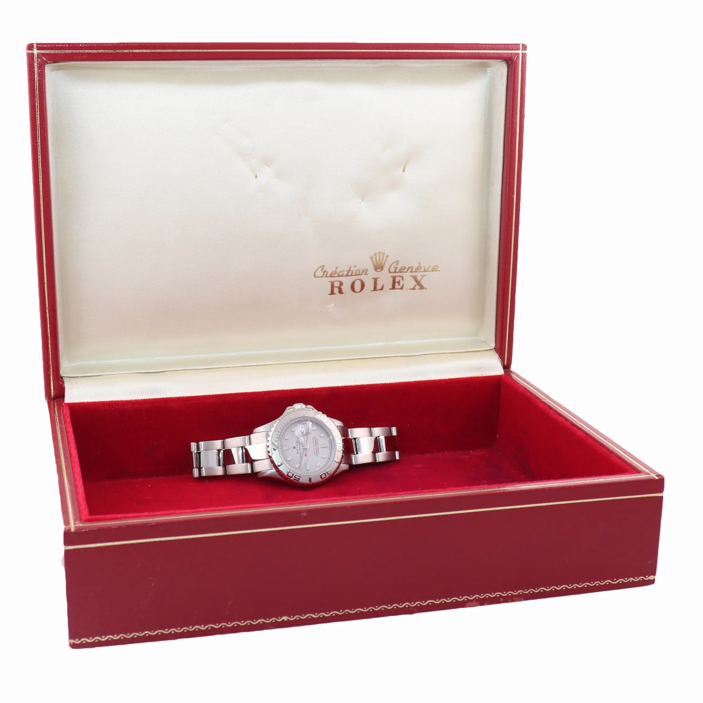 2005 Rolex Yacht-Master 169622 Steel Platinum Dial Rolesium 29mm Watch Box