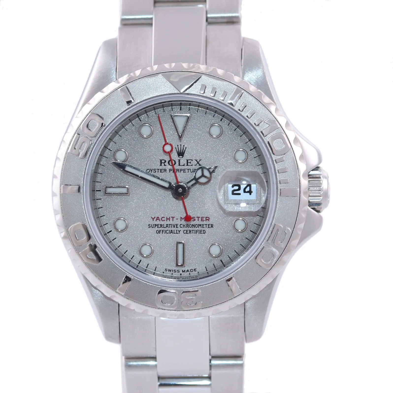 2005 Rolex Yacht-Master 169622 Steel Platinum Dial Rolesium 29mm Watch Box