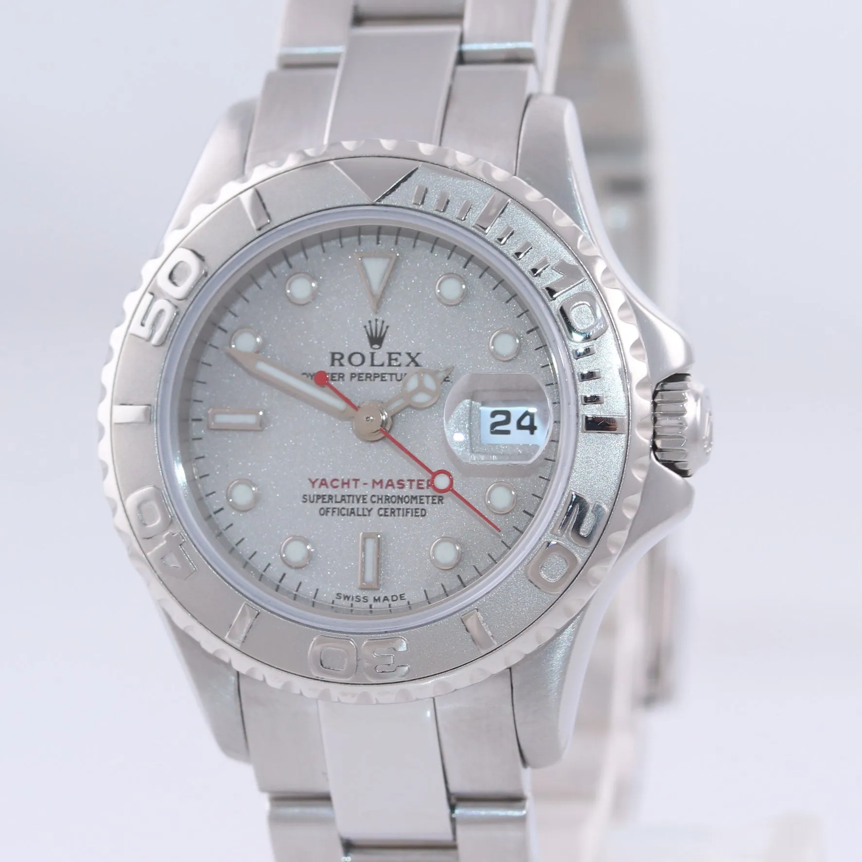 2005 Rolex Yacht-Master 169622 Steel Platinum Dial Rolesium 29mm Watch Box