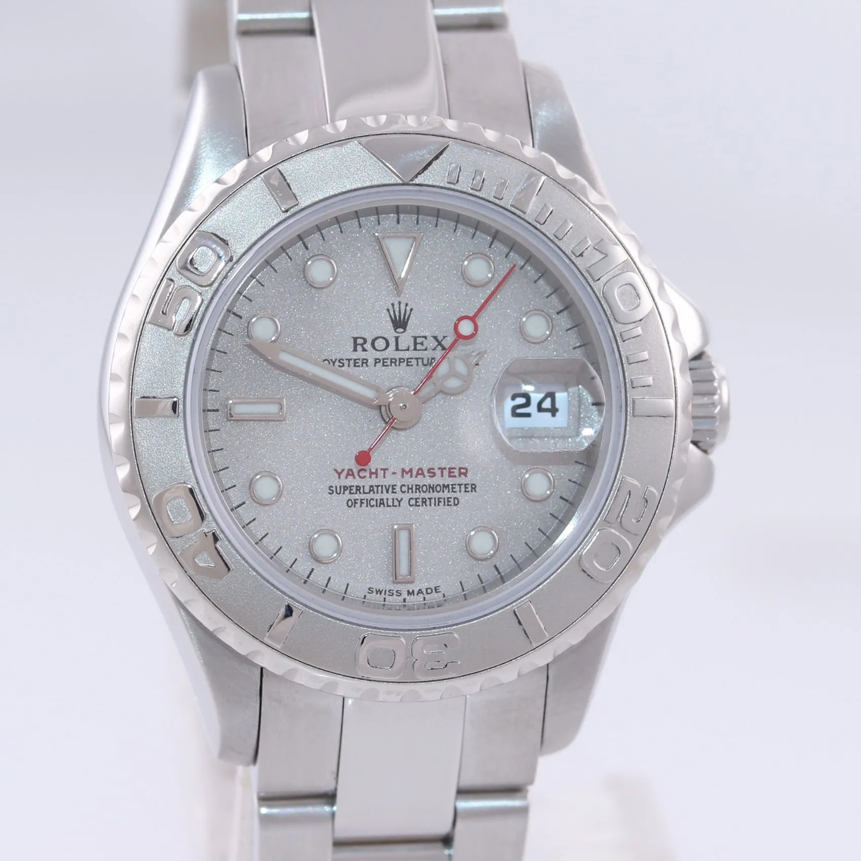 2005 Rolex Yacht-Master 169622 Steel Platinum Dial Rolesium 29mm Watch Box