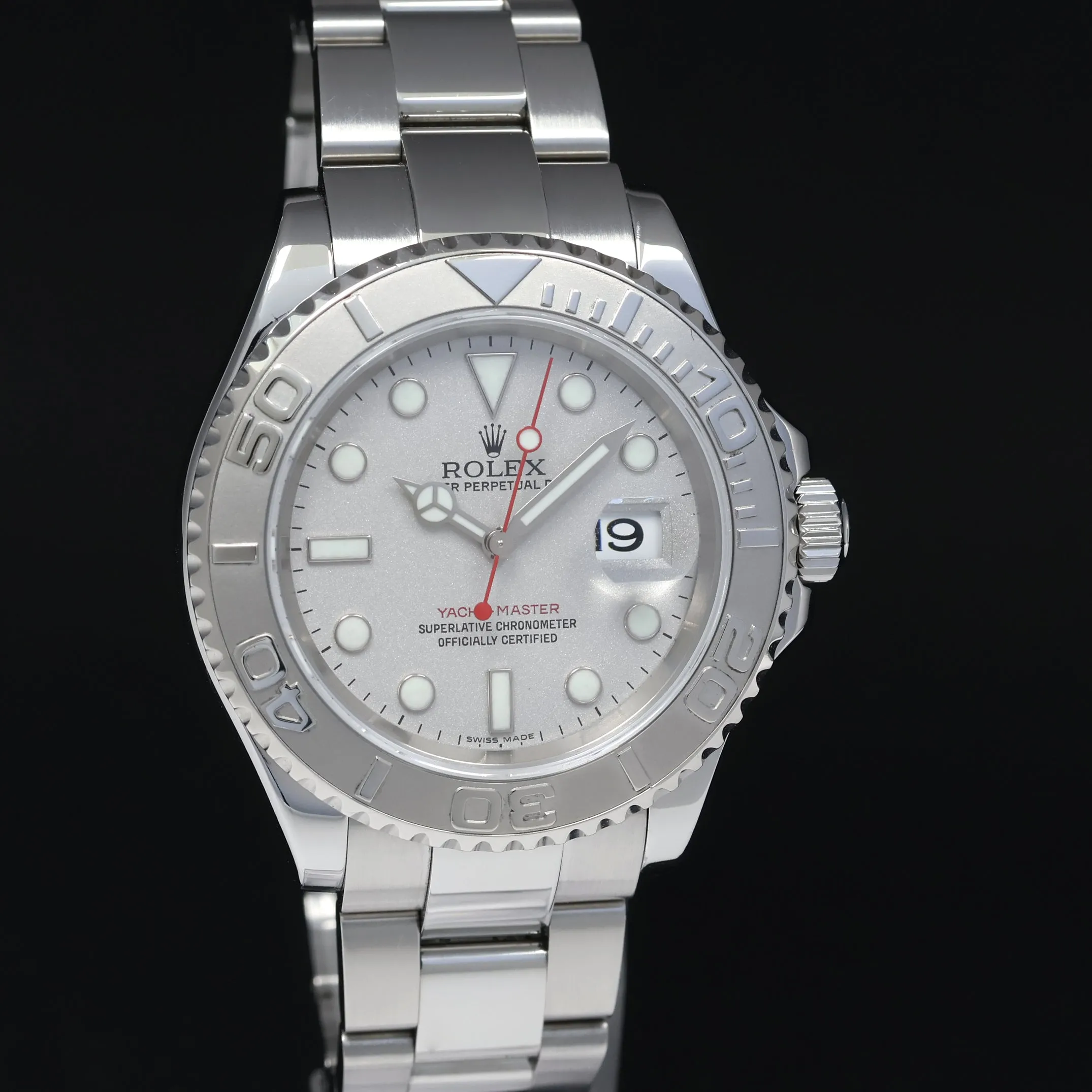 2007 MINT Rolex Yacht-Master 16622 Steel Platinum Bezel Oyster 40mm Watch Box