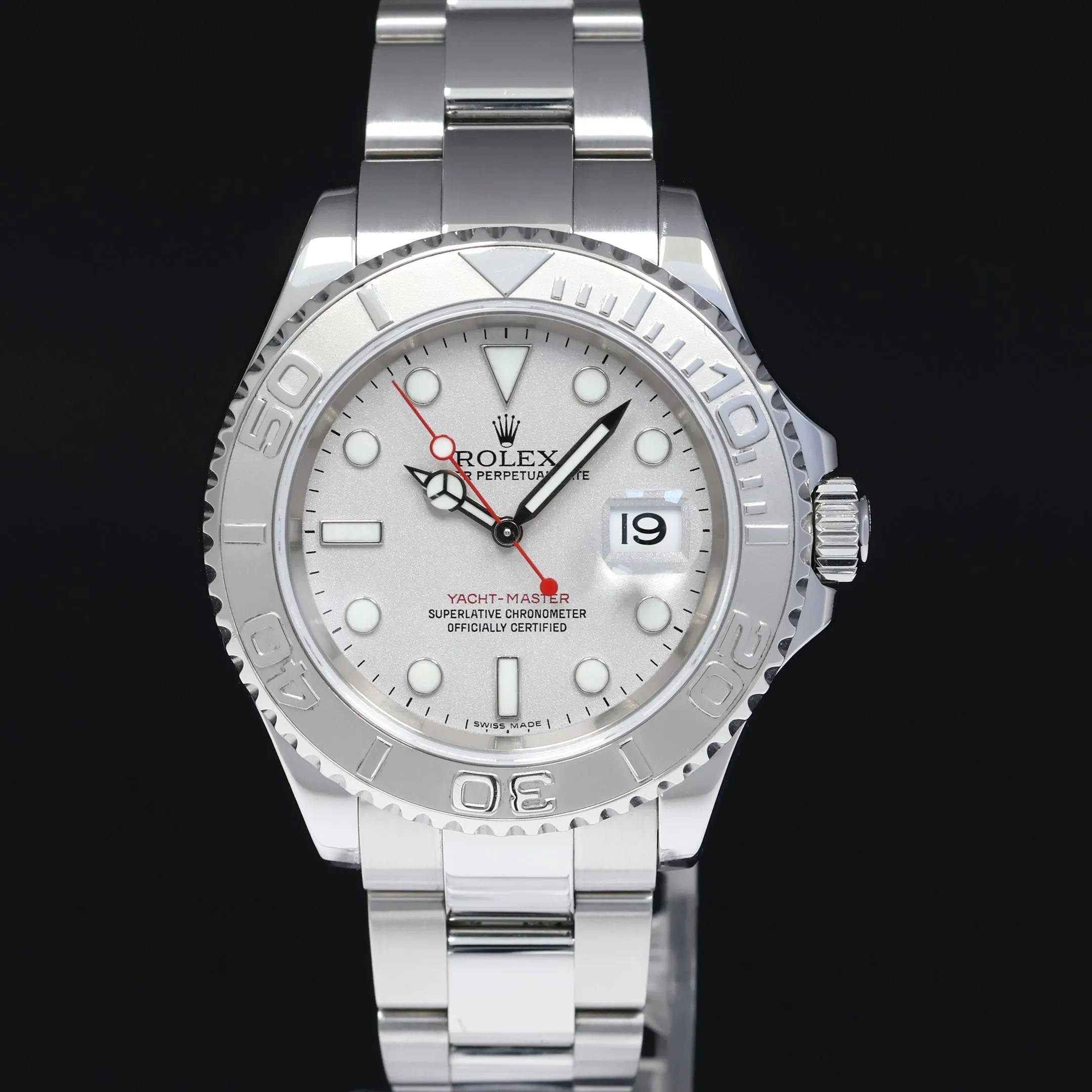 2007 MINT Rolex Yacht-Master 16622 Steel Platinum Bezel Oyster 40mm Watch Box