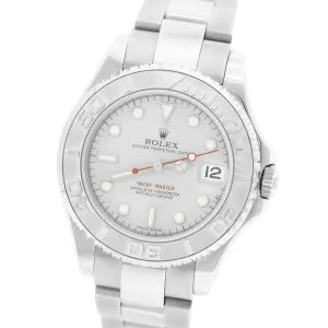 2010 ENGRAVED REHAUT Ladies Rolex Yacht-Master Mid-Size 35mm 168622 Date Watch