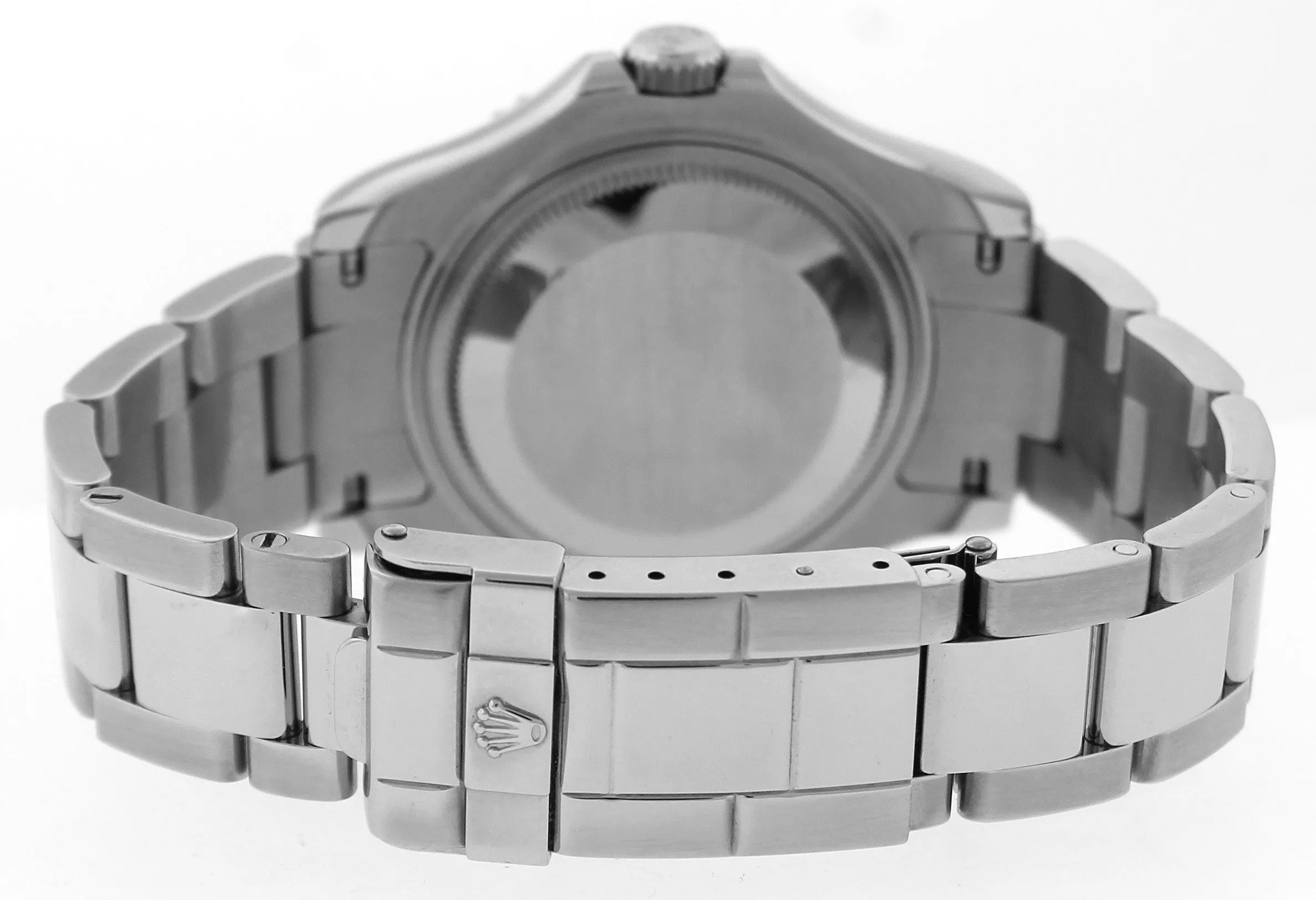2010 ENGRAVED REHAUT Ladies Rolex Yacht-Master Mid-Size 35mm 168622 Date Watch