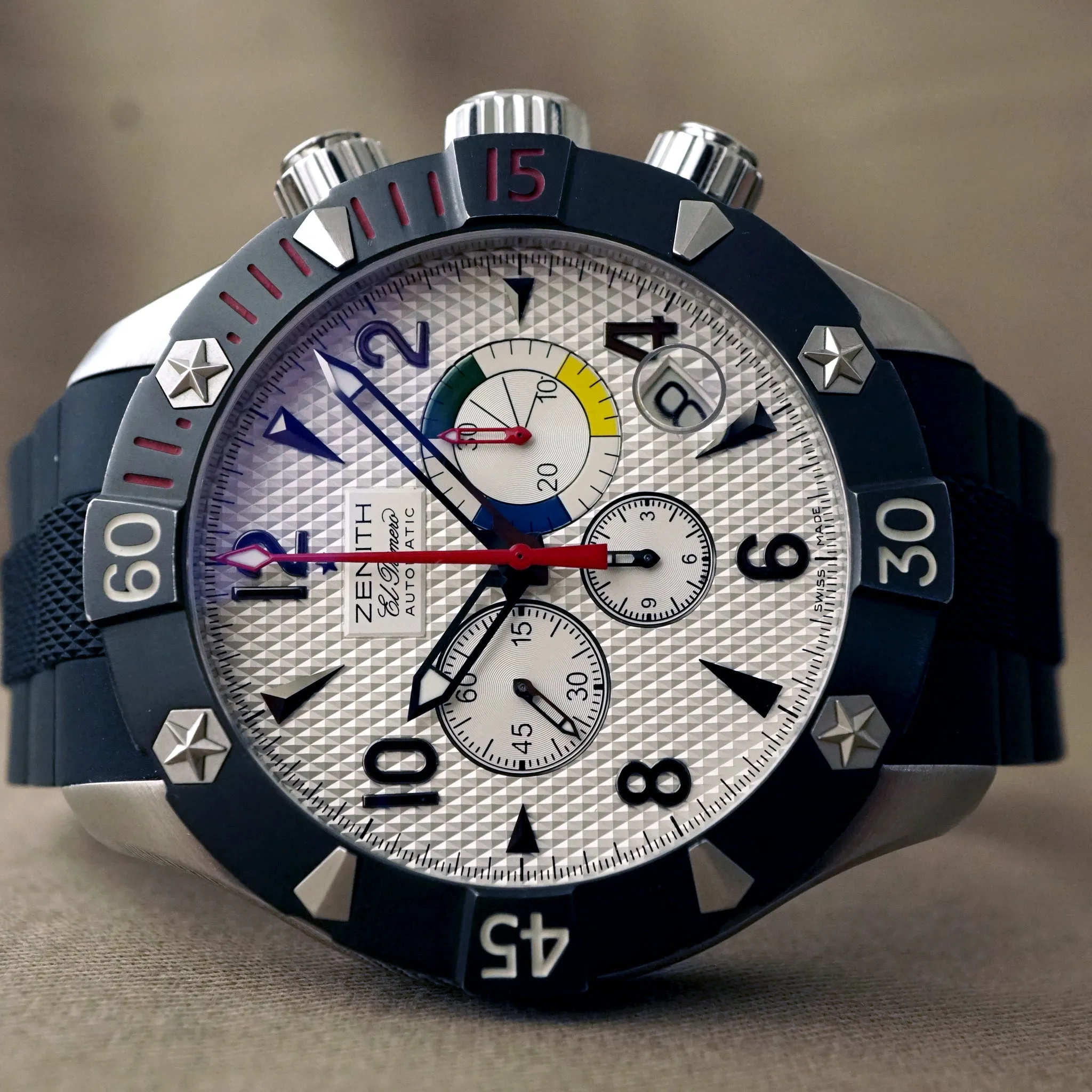 2015 ZENITH EL PRIMERO DEFY CLASSIC OVER SIZED CHRONOGRAPH