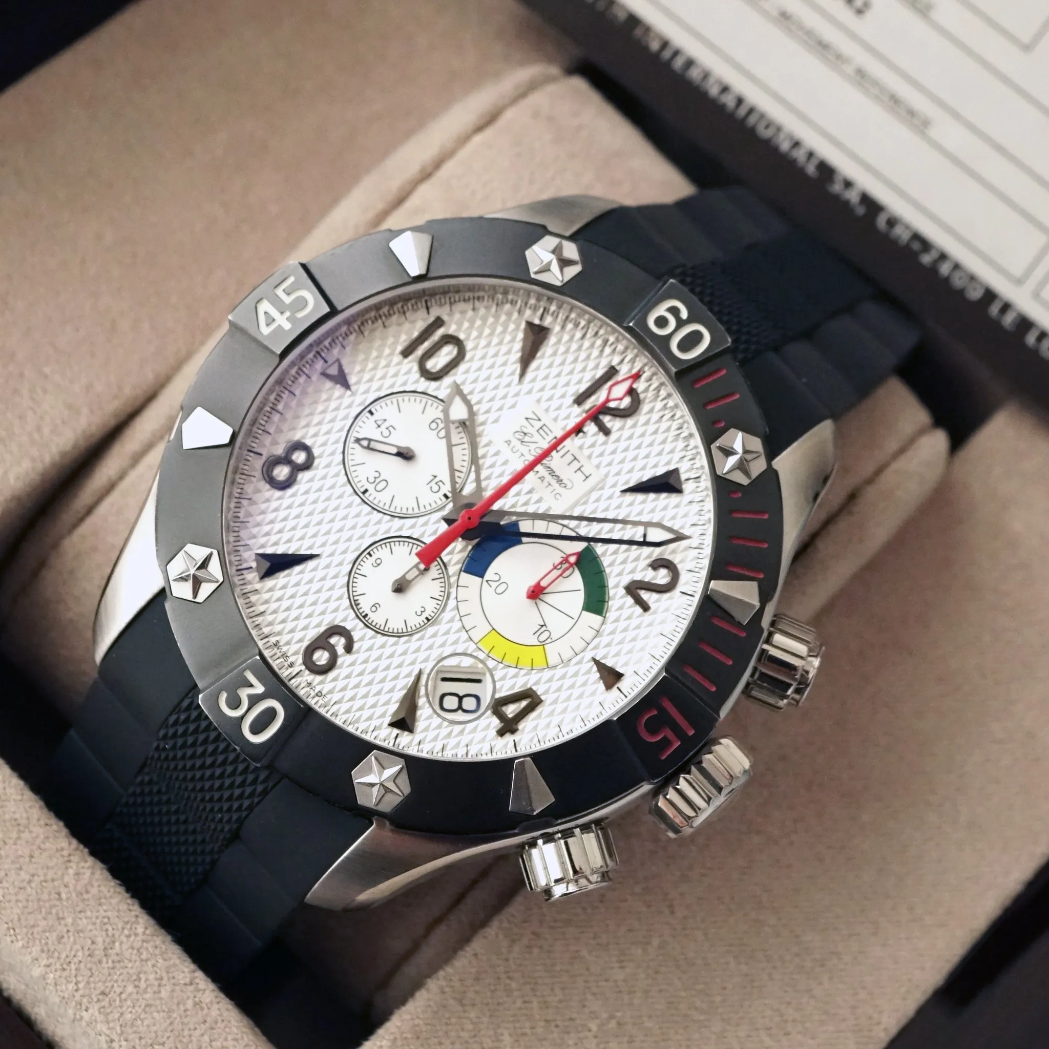 2015 ZENITH EL PRIMERO DEFY CLASSIC OVER SIZED CHRONOGRAPH