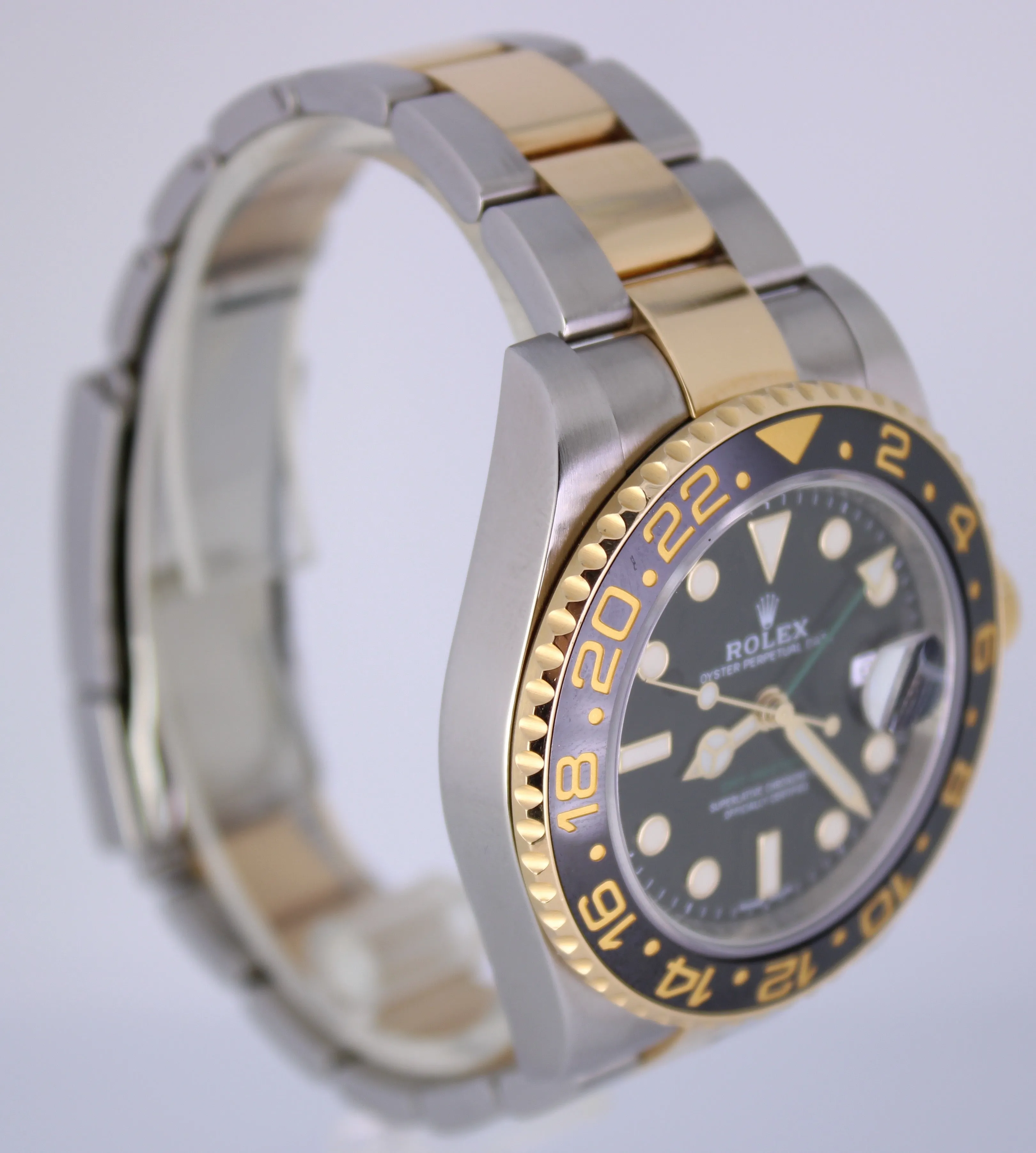 2017 Rolex GMT-Master II Ceramic Black Two-Tone Gold 40mm Watch B P 116713