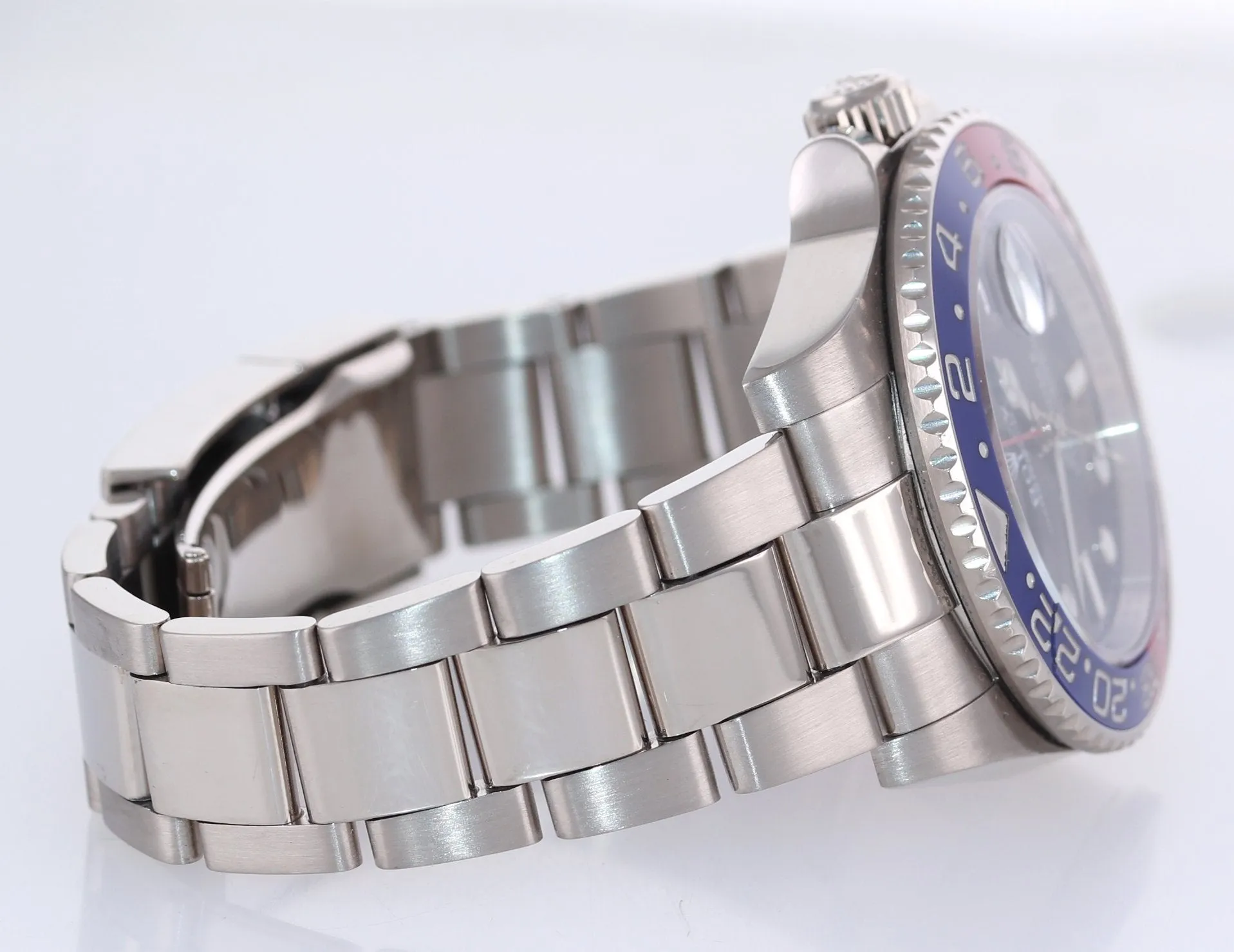 2018 PAPERS Rolex GMT-Master II MK1 Pepsi 18K White Gold 116719BLRO Watch Box