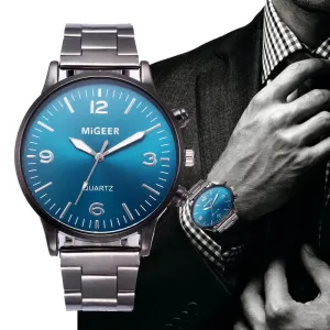2019 New Fashion men watches water proof Women Crystal Stainless Steel Analog Quartz Wrist Watch Bracelet relogio F30