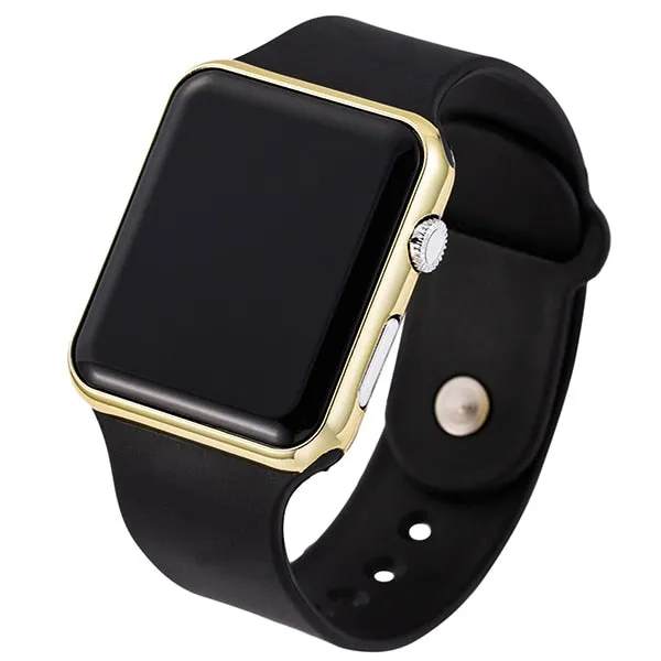 2020 nova rosa casual relógios de pulso feminino relógio led digital esporte masculino relógio de pulso silicone feminino reloj mujer erkek kol saati