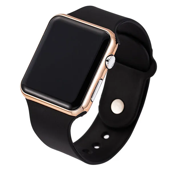 2020 nova rosa casual relógios de pulso feminino relógio led digital esporte masculino relógio de pulso silicone feminino reloj mujer erkek kol saati