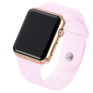 2020 nova rosa casual relógios de pulso feminino relógio led digital esporte masculino relógio de pulso silicone feminino reloj mujer erkek kol saati