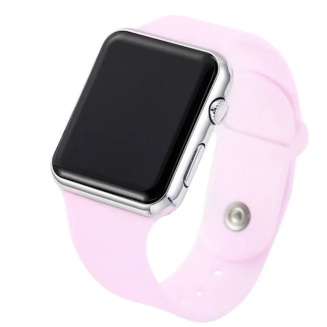 2020 nova rosa casual relógios de pulso feminino relógio led digital esporte masculino relógio de pulso silicone feminino reloj mujer erkek kol saati