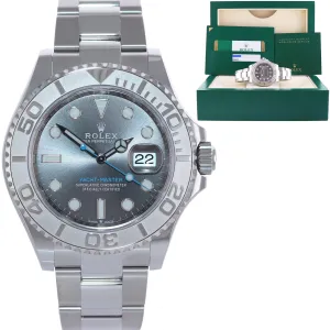 2020 PAPERS Rolex Yacht-Master 126622 Steel Platinum Rhodium Blue Watch