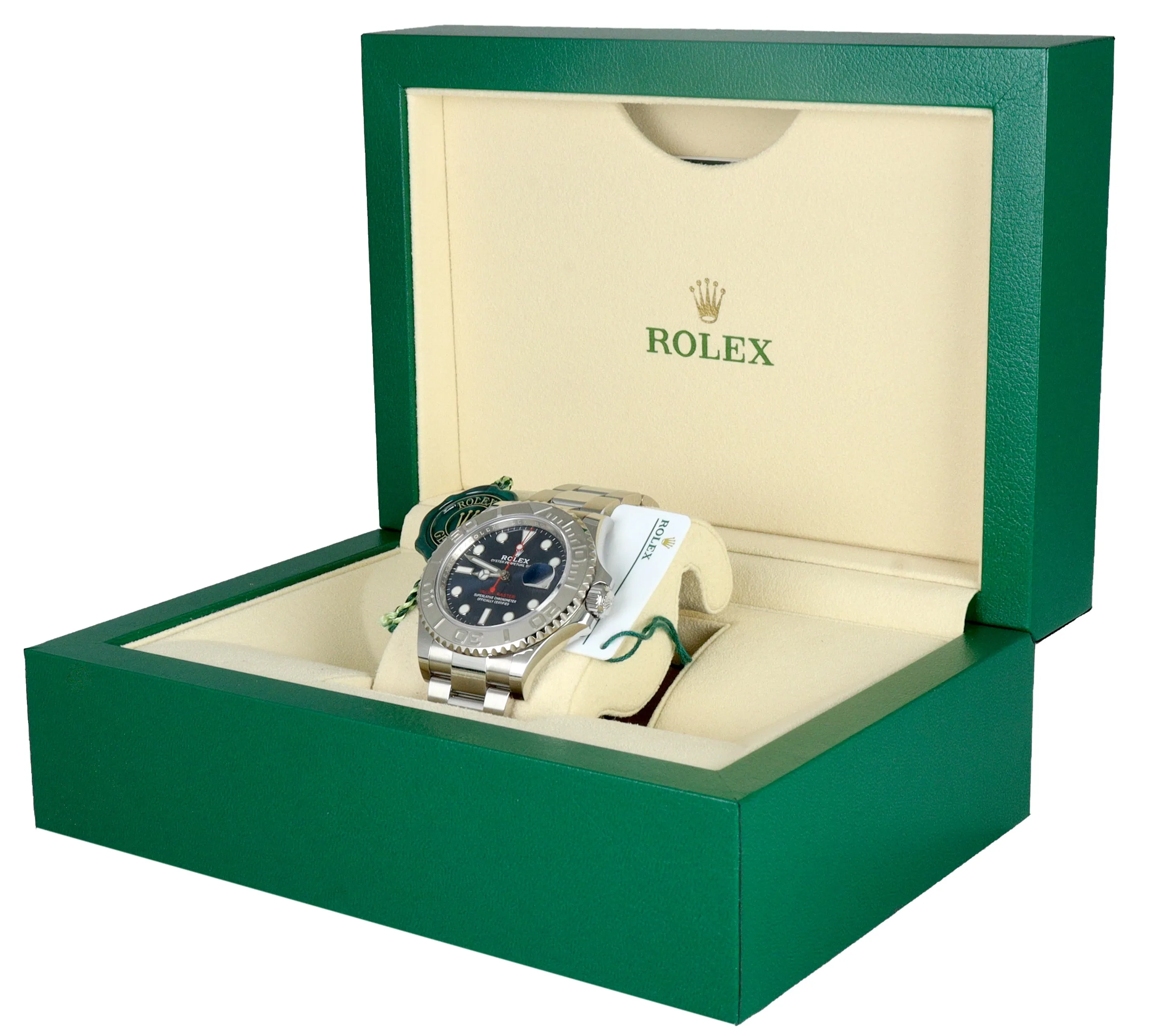 2020 Rolex Yacht-Master 40mm Blue 126622 Stainless Steel Platinum Oyster Watch