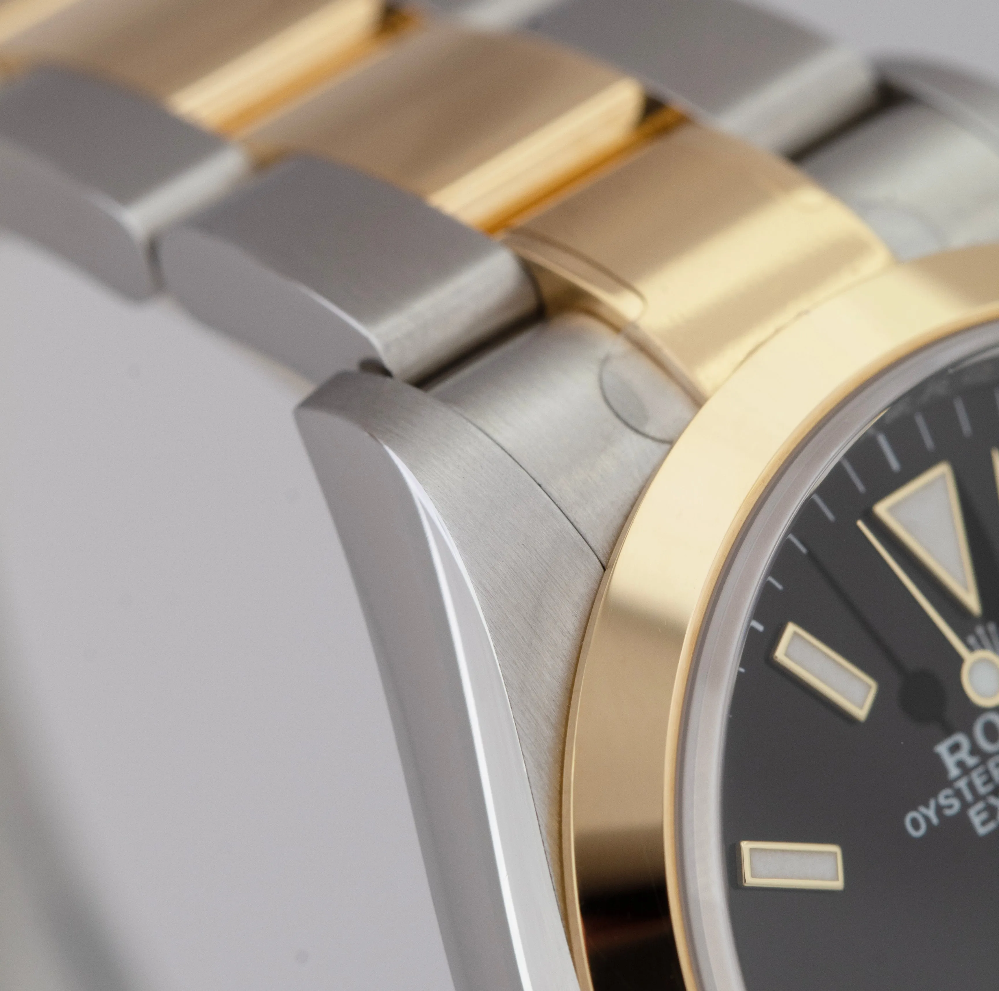 2021 JUNE Rolex Explorer I Black Two-Tone Gold Stainless Steel 36mm 124273 Watch