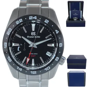 2021 PAPERS Grand Seiko Sport GMT Steel Black Hi-Beat Spring Drive Watch SBGE253