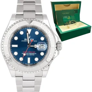 2021 Rolex Yacht-Master 40mm Blue Stainless Steel Oyster Watch BOX PAPERS 126622