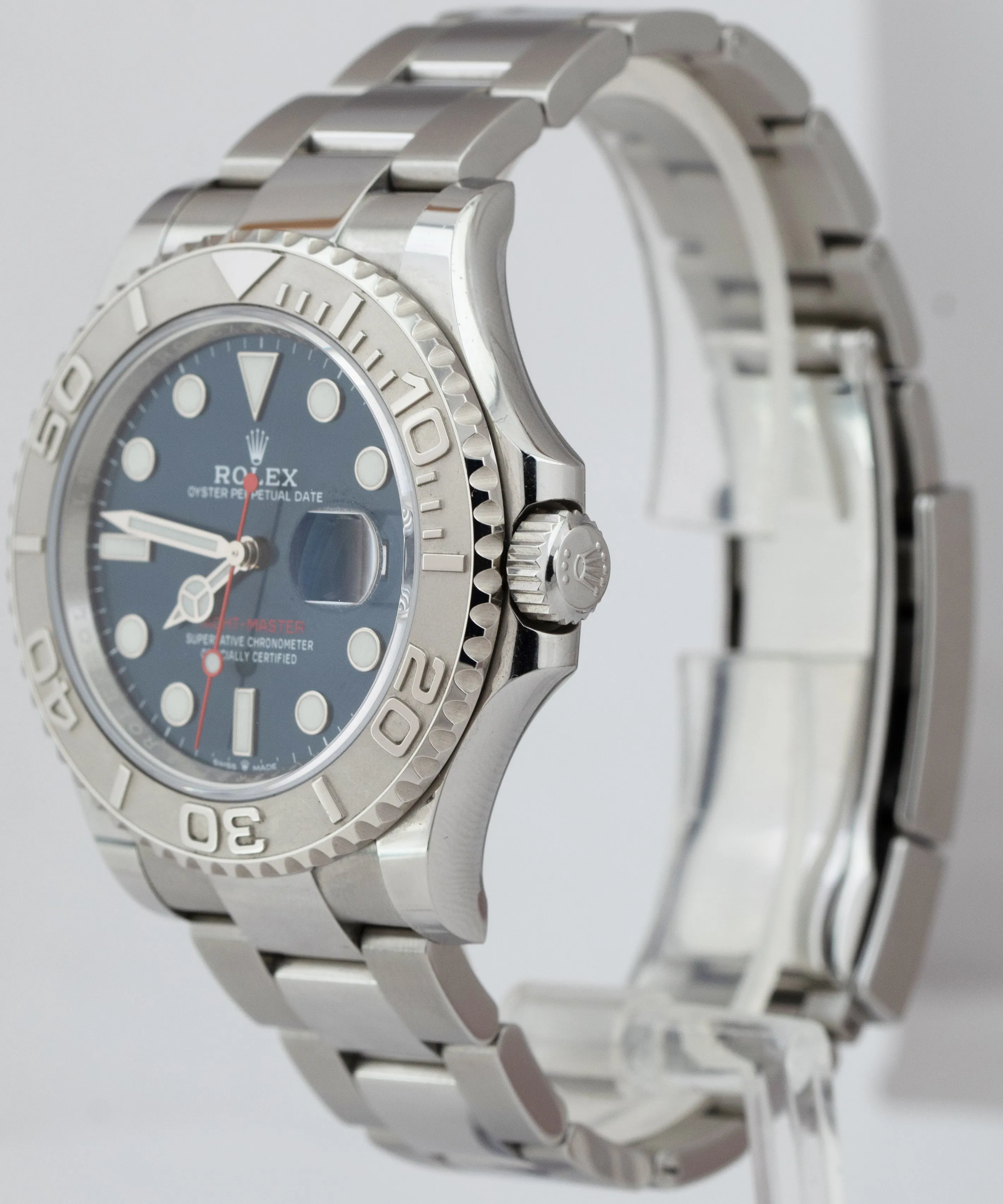 2021 Rolex Yacht-Master 40mm Blue Stainless Steel Oyster Watch BOX PAPERS 126622