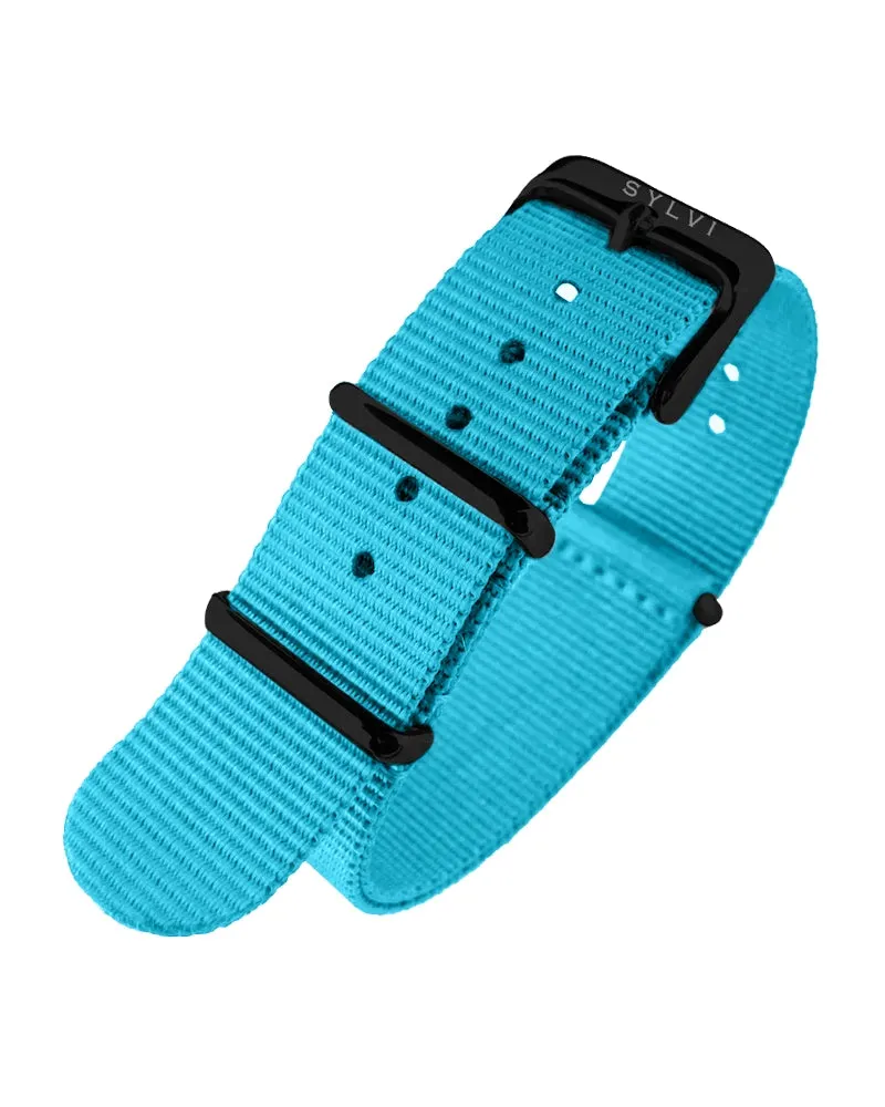 24mm Sky Blue Nylon Strap