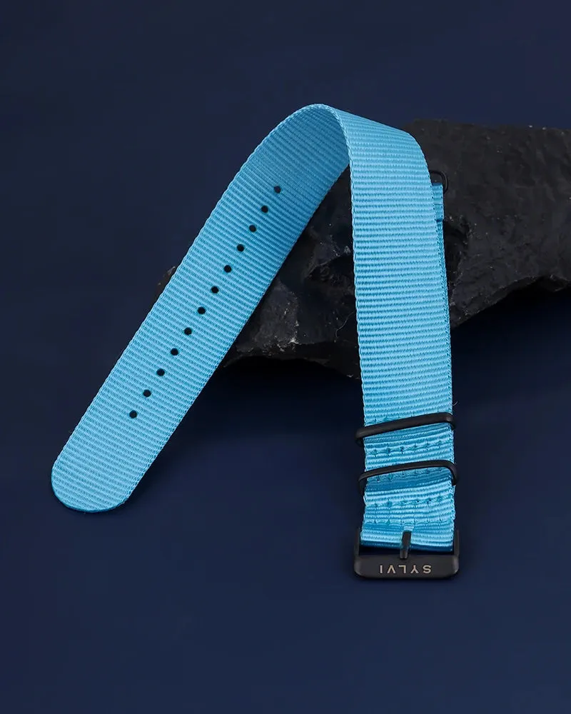 24mm Sky Blue Nylon Strap
