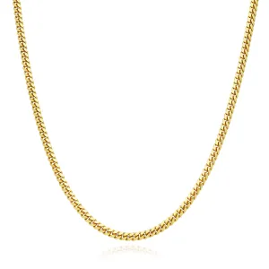 2.5MM Real Solid 14k Yellow Gold Miami Cuban Chain