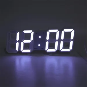 3D Wall & Desk LED Digital Alarm Clock