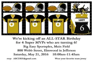 4 LOCKERS CUSTOM INVITATION