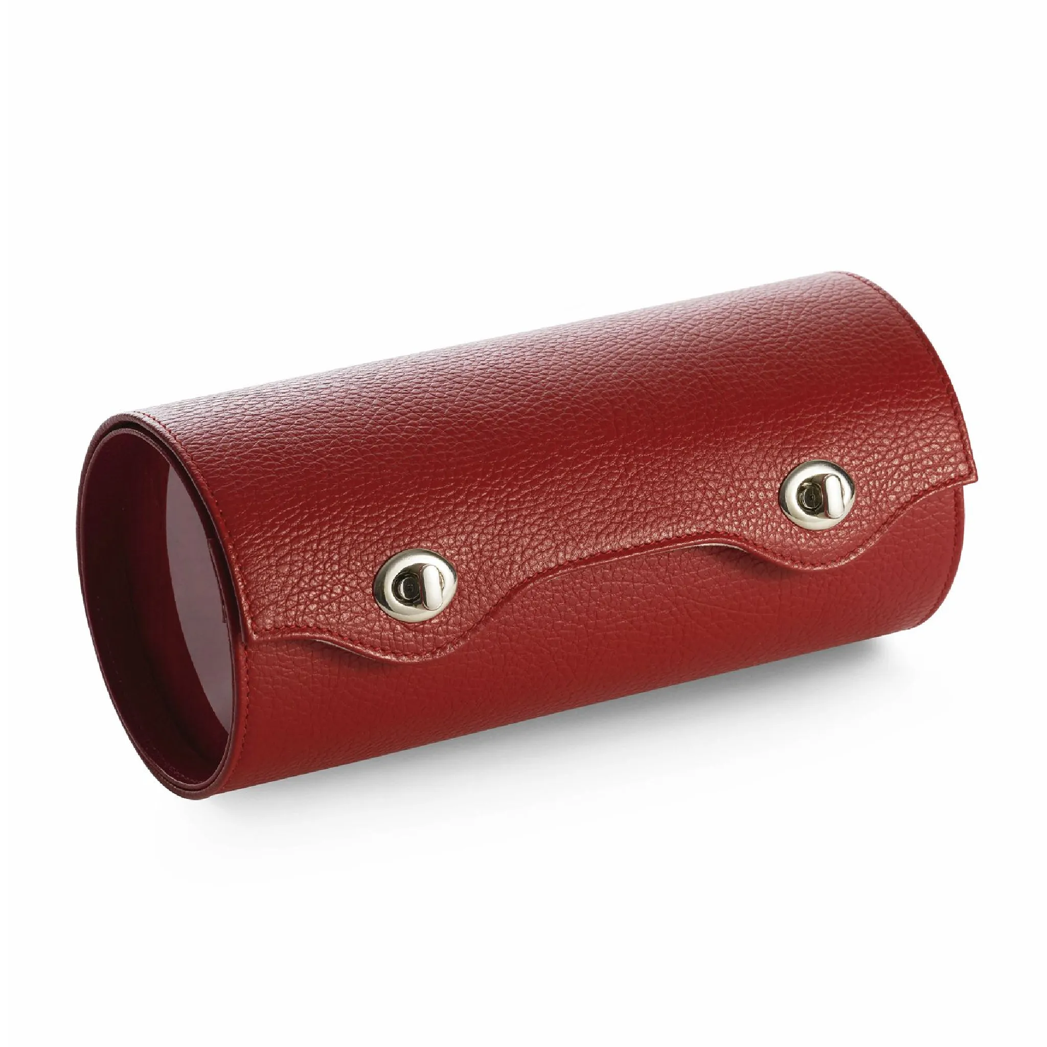 4-Watch Leather and Wood Luxury Travel Roll | Agresti Rollo Delle Ore