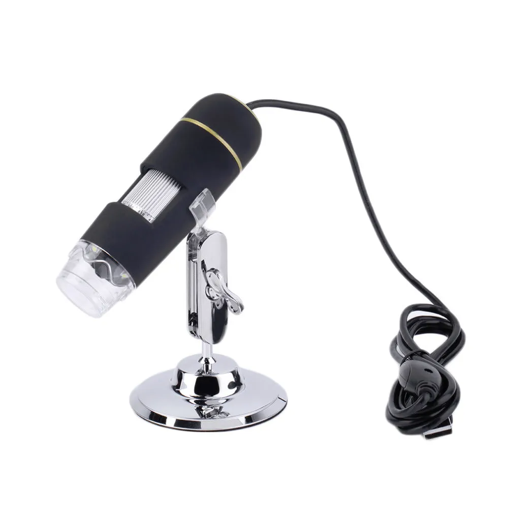 50X-500X 2MP USB 8 LEDs Digital Microscope CMOS Sensor Endoscope HD Camera Magnifier 30fps with Measurement Software Digital Hot