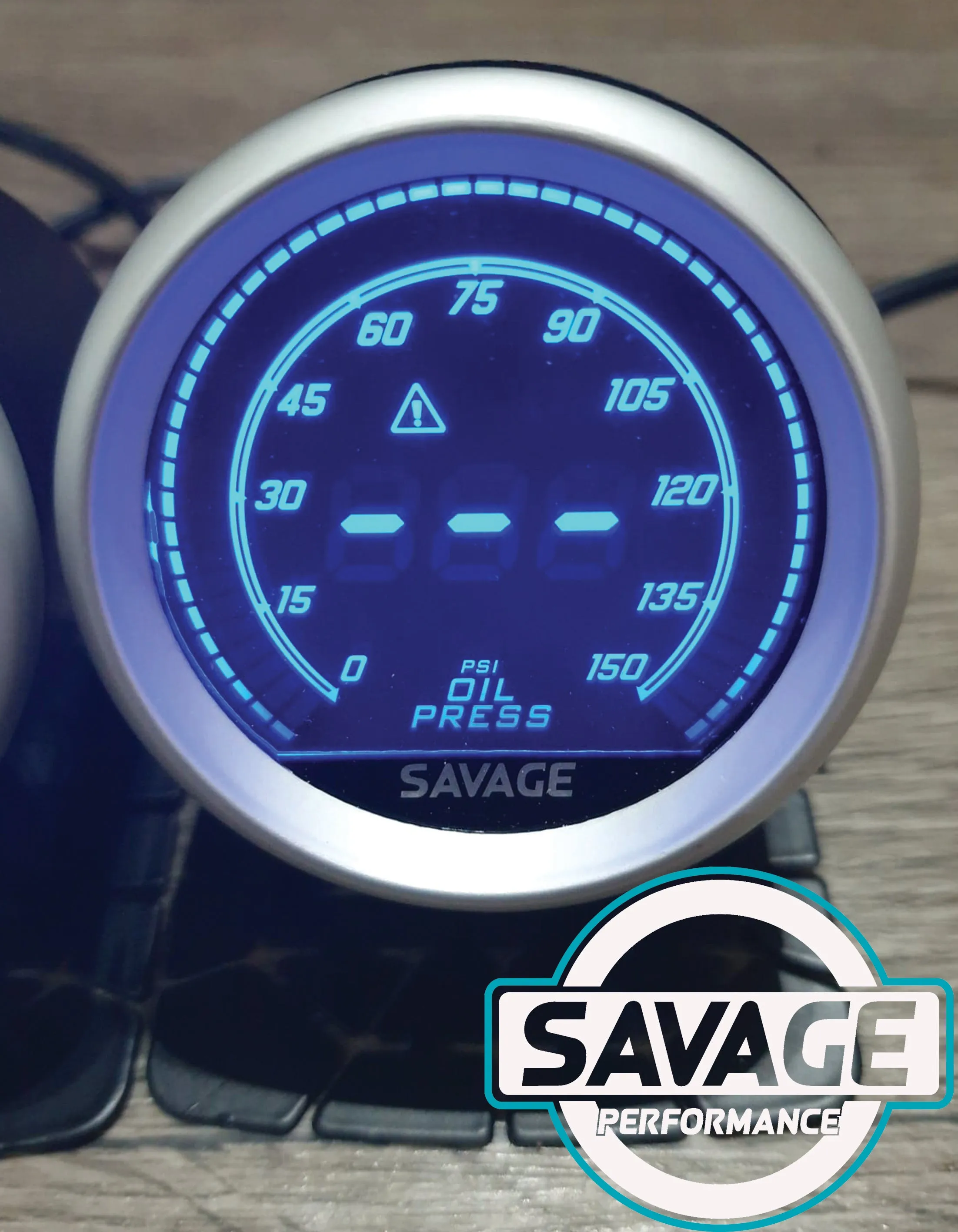 52mm Digital Savage Oil Pressure Gauge 7 Colours