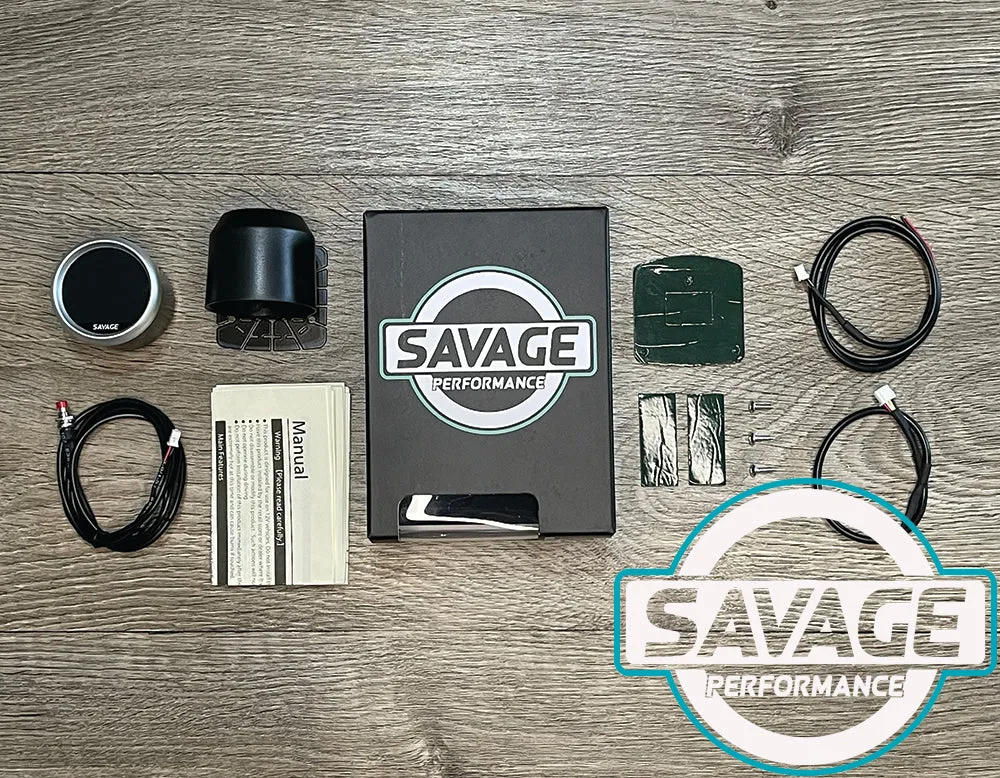 52mm Digital Savage Volt Gauge 7 Colours *Savage Performance*