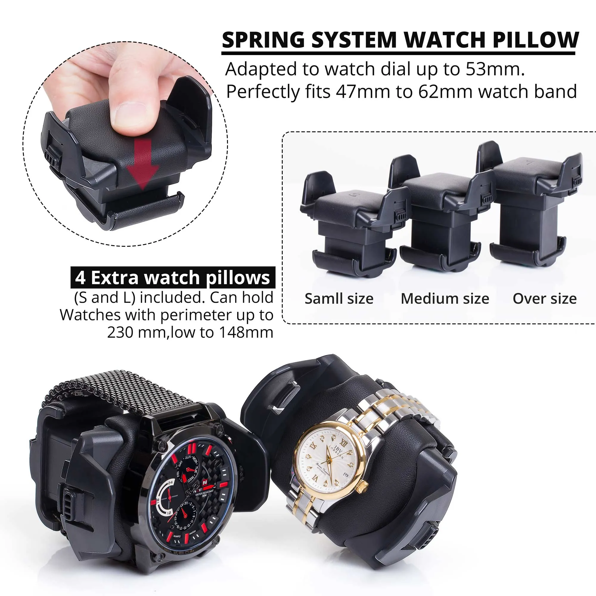 8 Automatic Watch Winder & 6 Storage with Built-in LED
