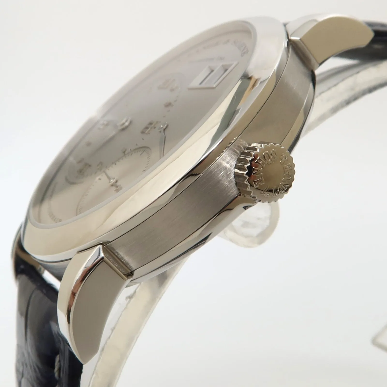 A. Lange & Söhne Lange 1 Solid Platinum Silver Dial Manual Wind 38.5MM 101.025