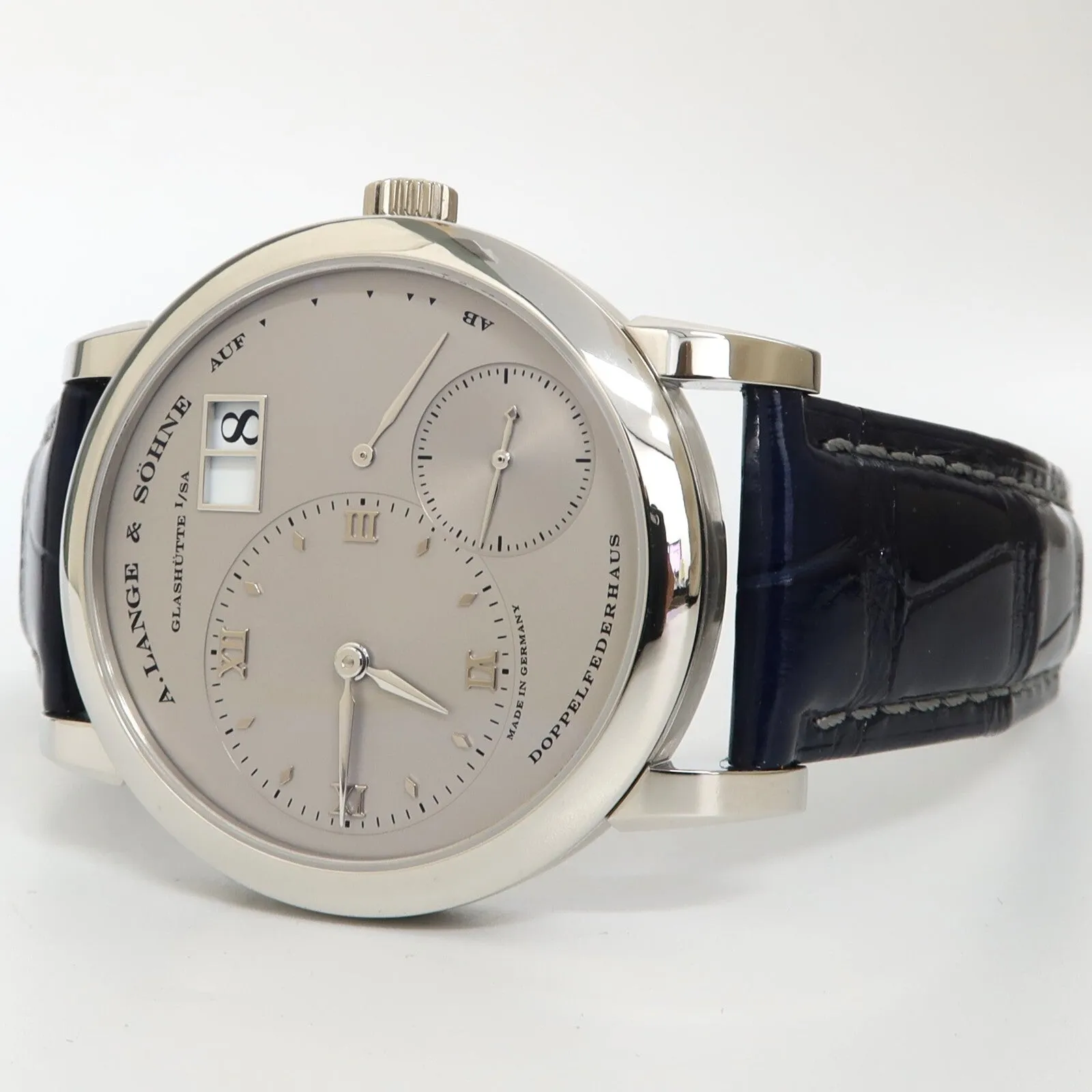 A. Lange & Söhne Lange 1 Solid Platinum Silver Dial Manual Wind 38.5MM 101.025