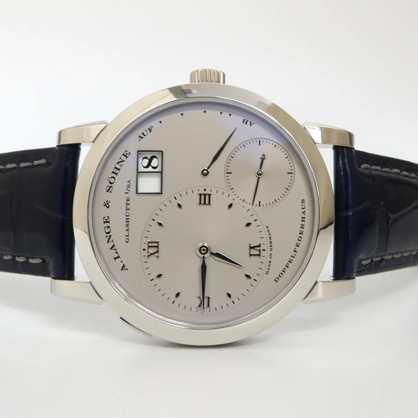 A. Lange & Söhne Lange 1 Solid Platinum Silver Dial Manual Wind 38.5MM 101.025