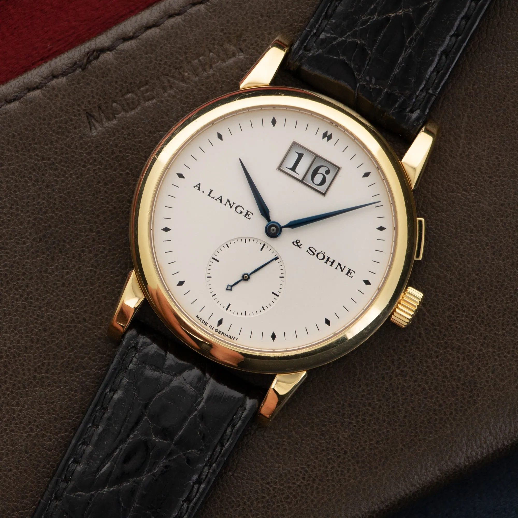 A. Lange & Sohne Yellow Gold Saxonia 1st Series Watch Ref. 102.002