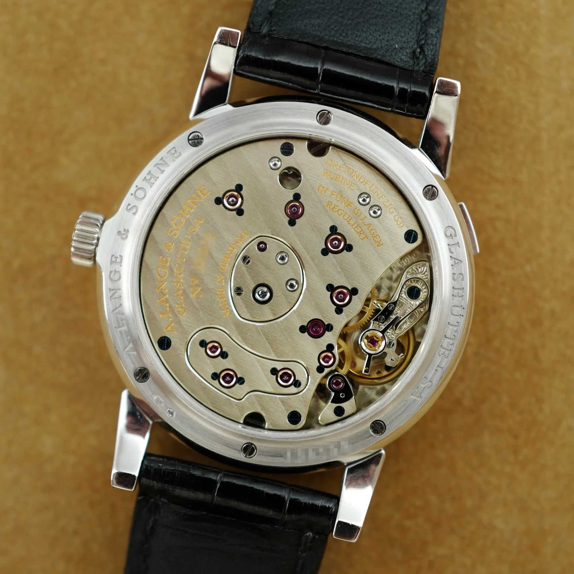 A Lange and Sohne Platinum Lange 1 Ref. 101.025