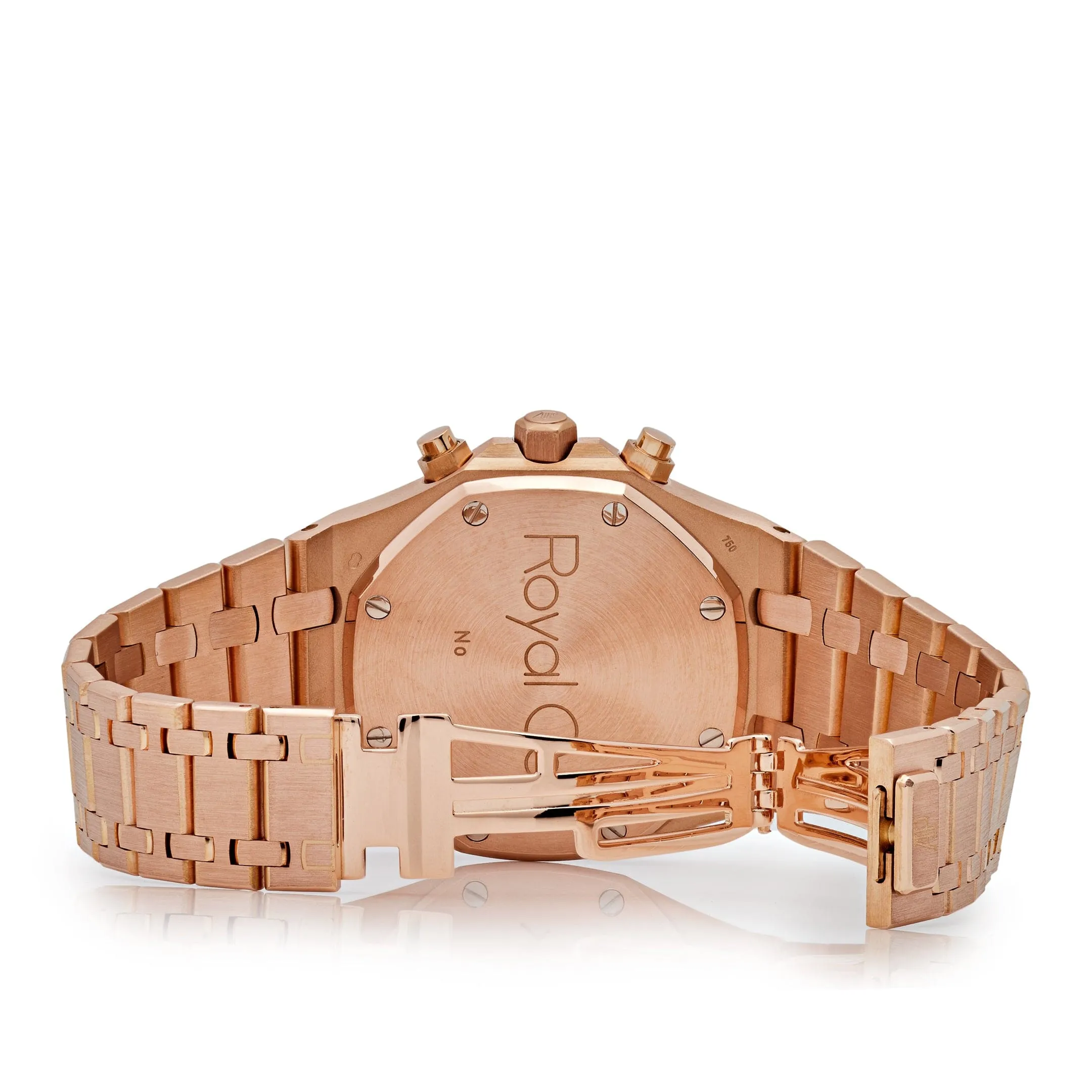 A&P Luxury Watches Royal Oak 26022OR.OO.D088CR.01 Chronograph Rose Gold White Dial