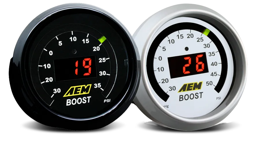 AEM Classic Digital Boost Display Gauges