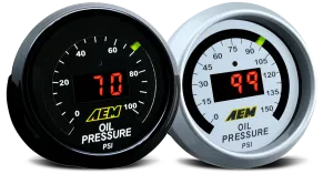 AEM Classic Digital Oil Pressure Display Gauges