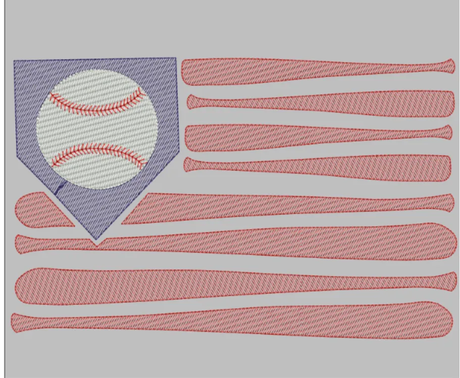 AGD 9830 Baseball Flag