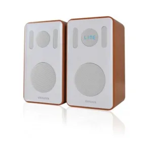 Aiwa Dual Bookshelf Bluetooth Speaker ABDT-205W/B