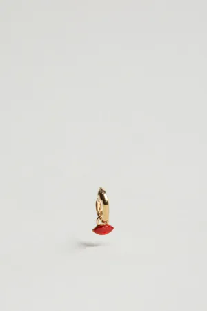 ALISON LOU | MINI LIP CHARM HUGGIE