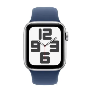 Apple Watch SE GPS 40mm Silver Aluminium Case with Denim Sport Band - M/L